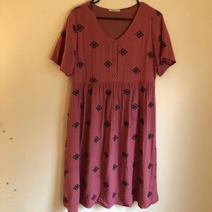 Boutique purple dress with diamonds